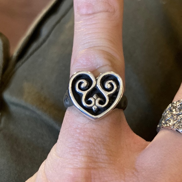 James Avery Jewelry - James Avery Retired Sterling Silver French Scroll Heart